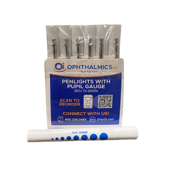 Penlights w/Pupil Gauge, 6/pack